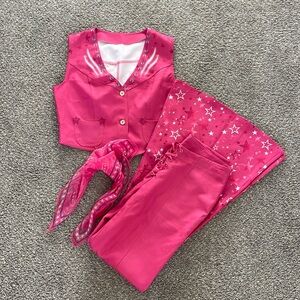 Pink Western Barbie Costume